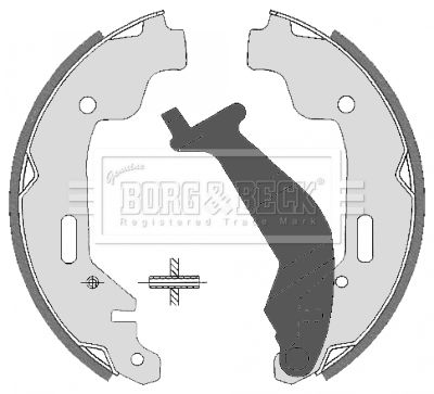 BORG & BECK Комплект тормозных колодок BBS6326